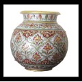 Vases indiens forme boule 