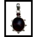 Garnet pendants 