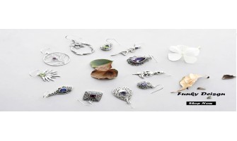 Our jewelry in sterling silver and natural stones