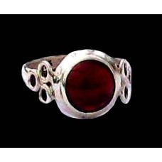 Indian silver jewellery - Indian Garnet Ring Indian silver jewellery - Indian Garnet Ring