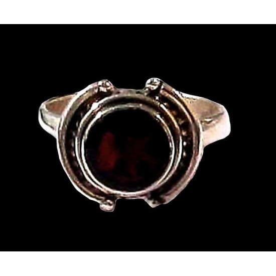 Indian silver jewellery - Indian Garnet Ring,Indian rings