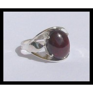 Indian silver jewellery - Indian Garnet Ring