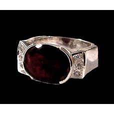 Bijoux indiens - Bague Grenat - Bague indienne Bijoux indiens - Bague Grenat - Bague indienne