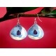 Bijoux indiens - Boucles d Oreilles indiennes - Grenat,Boucles d Oreilles indiennes