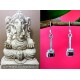 Bijoux indiens - Boucles d Oreilles indiennes - Grenat,Boucles d Oreilles indiennes