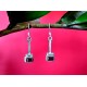 Indian silver jewellery - Indian Garnet Earrings,Indian Earrings