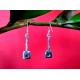 Indian silver jewellery - Indian Garnet Earrings (BO-GR-186) Indian silver jewellery - Indian Garnet Earrings,Indian Earrings