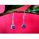 Indian silver jewellery - Indian Garnet Earrings,Indian Earrings