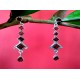 Bijoux indiens - Boucles d Oreilles indiennes - Grenat,Boucles d Oreilles indiennes