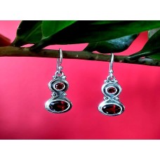Bijoux indiens - Boucles d'Oreilles indiennes - Grenat Bijoux indiens - Boucles d'Oreilles indiennes - Grenat
