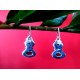 Bijoux indiens - Boucles d Oreilles indiennes - Grenat,Boucles d Oreilles indiennes