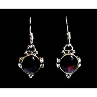 Bijoux indiens - Boucles d'Oreilles indiennes - Grenat