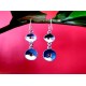 Bijoux indiens - Boucles d Oreilles indiennes - Grenat,Boucles d Oreilles indiennes