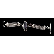 Indian silver jewellery - Indian Garnet Bracelet Indian silver jewellery - Indian Garnet Bracelet