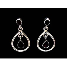 Bijoux indiens - Boucles d'Oreilles indiennes - Grenat Bijoux indiens - Boucles d'Oreilles indiennes - Grenat