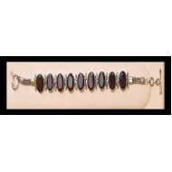 Indian silver jewellery - Indian Garnet Bracelet