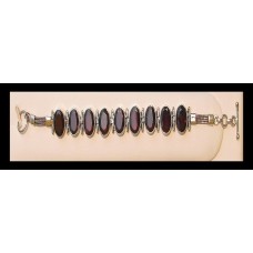 Indian silver jewellery - Indian Garnet Bracelet Indian silver jewellery - Indian Garnet Bracelet