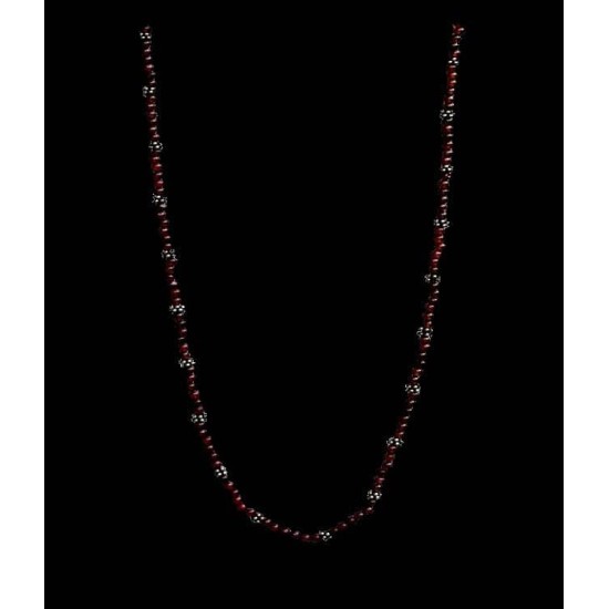 Indian silver - Creation Garnet Necklace,Silver necklaces and stones