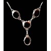 Indian silver jewellery - Indian Garnet Necklace
