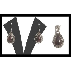 Bijoux indiens - Parure indienne - Grenat Bijoux indiens - Parure indienne - Grenat