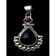 Bijoux indiens - Pendentif indien - Grenat Bijoux indiens - Pendentif indien - Grenat
