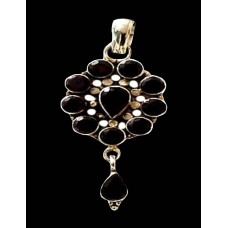 Bijoux indiens - Pendentif indien - Grenat Bijoux indiens - Pendentif indien - Grenat