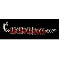 Bijoux indiens argent - Bracelet indien Ambre
