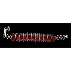 Bijoux indiens argent - Bracelet indien Ambre Bijoux indiens argent - Bracelet indien Ambre