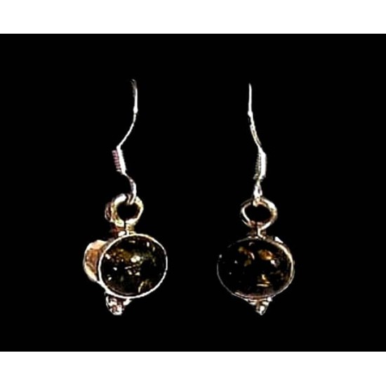 Indian silver jewelry - Earrings Amber Indian,Indian Earings