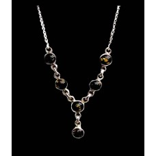 Bijoux Indiens argent - Collier indien Ambre