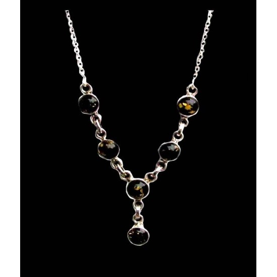 Indian silver jewellery - Indian Amber Necklace,Indian Necklaces