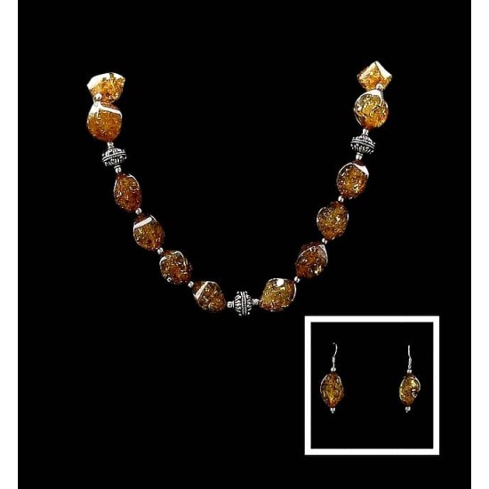 Indian Jewelry - Necklace Chinese Amber,Indian Necklaces