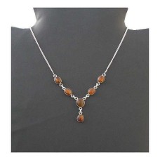 Bijoux Indiens argent - Collier indien Ambre Bijoux Indiens argent - Collier indien Ambre