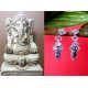 Indian silver jewellery - Earrings Amethyst Indian,Indian Earrings