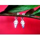 Indian silver jewellery - Earrings Amethyst Indian,Indian Earrings