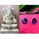 Indian silver jewellery - Earrings Amethyst Indian,Indian Earrings