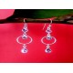 Indian silver jewellery - Earrings Amethyst Indian,Indian Earrings