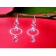 Indian silver jewellery - Earrings Amethyst Indian,Indian Earrings