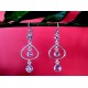 Indian silver jewellery - Earrings Amethyst Indian,Indian Earrings