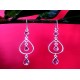 Indian silver jewellery - Earrings Amethyst Indian,Indian Earrings