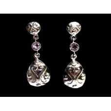 Bijoux inde - Boucles d'Oreilles indiennes Améthyste Bijoux inde - Boucles d'Oreilles indiennes Améthyste