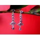 Indian silver jewellery - Earrings Amethyst Indian,Indian Earrings