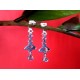 Indian silver jewellery - Earrings Amethyst Indian,Indian Earrings