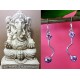 Indian silver jewellery - Earrings Amethyst Indian,Indian Earrings