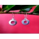 Indian silver jewellery - Earrings Amethyst Indian,Indian Earrings