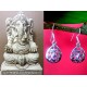 Indian silver jewellery - Earrings Amethyst Indian,Indian Earrings