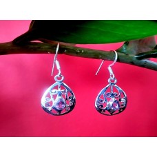 Bijoux indiens argent - Boucles d'Oreilles indiennes Améthyste Bijoux indiens argent - Boucles d'Oreilles indiennes Améthyste