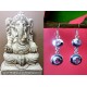 Indian silver jewellery - Earrings Amethyst Indian,Indian Earrings