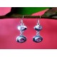 Indian silver jewellery - Earrings Amethyst Indian,Indian Earrings