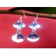 Indian silver jewellery - Earrings Amethyst Indian,Indian Earrings